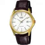 Casio Collection Date Leather - White (MTP-1183Q-7ADF) Men WATCHES