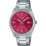 Casio Collection Date - Cherry Red (MTP-1302PD-4AVEF) Men WATCHES