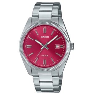 Casio Collection Date - Cherry Red (MTP-1302PD-4AVEF) Men's Watch
