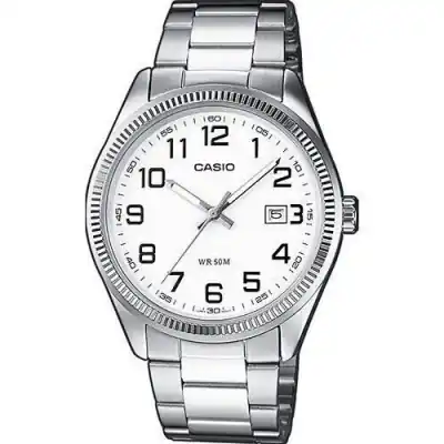 Casio Collection Date - White. Arab Numbers (MTP-1302PD-7BVDF) Men WATCHES