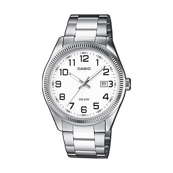 Casio Collection Date - White. Arab Numbers (MTP-1302PD-7BVEF) Men's Watch