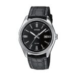 Casio Collection Date. Leather - Black (MTP-1302PL-1AVEF) Men's Watch