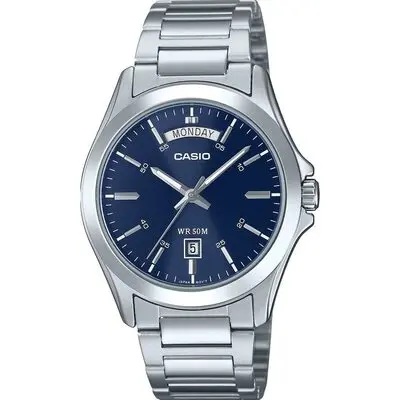 Casio Collection Day Date - Blue (MTP-1370D-2A2VDF) Men WATCHES