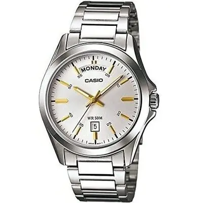 Casio Collection Day Date - Champagne (MTP-1370D-7A2VDF) Men WATCHES