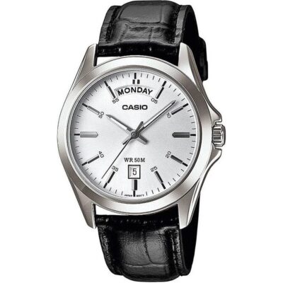 Casio Analog Silver Dial Mtp-1370l-7avdf Mtp-1370l-7av Men's Watch