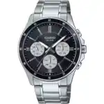 Casio Collection Multifunction Calendar - Black & White Panda (MTP-1374D-1A3VDF) Men WATCHES