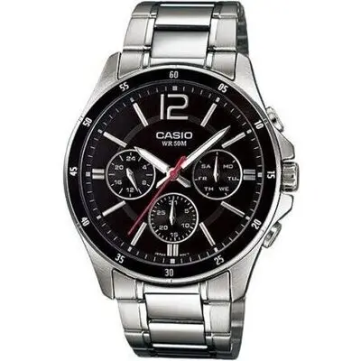 Casio Collection Multifunction Calendar - Black (MTP-1374D-1AVDF) Men WATCHES