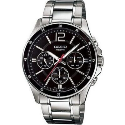 Casio Collection Multifunction Calendar - Black (MTP-1374D-1AVDF) Men WATCHES