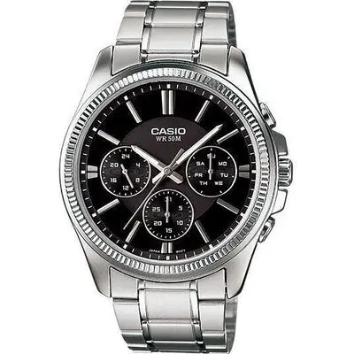 Casio Collection Multifunction Calendar - Black (MTP-1375D-1AVDF) Men WATCHES