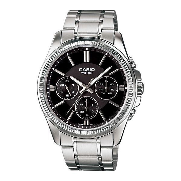 Casio Collection Multifunction Calendar - Black (MTP-1375D-1AVDF) Men's Watch