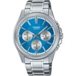 Casio Collection Multifunction Calendar - Light Blue (MTP-1375D-2A2VDF) Men WATCHES