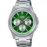 Casio Day Date Multifunction - Green (MTP-1375D-3AVDF) Men WATCHES