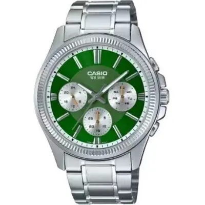 Casio Day Date Multifunction - Green (MTP-1375D-3AVDF) Men WATCHES