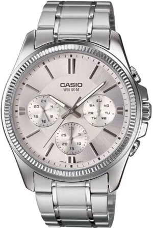 Casio Day Date Multifunction - Silver (MTP-1375D-7AVDF) Men's Watch