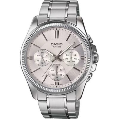 Casio Day Date Multifunction - Silver (MTP-1375D-7AVDF) Men WATCHES