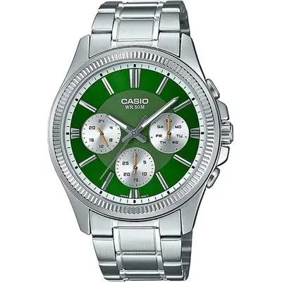 Casio Day Date Multifunction - Green (MTP-1375PD-3AVEF) Men WATCHES