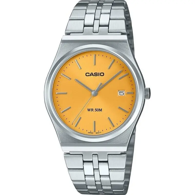 Casio Collection Date - Ocher Yellow (MTP-B145D-9AVEF) Unisex Watch