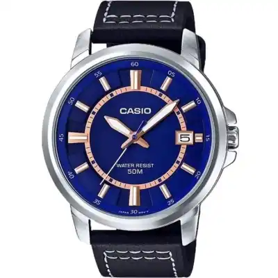Casio Collection Bold - Blue (MTP-E130L-2A) Men WATCHES