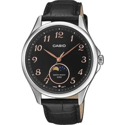 Casio Collection Moonphases - Silver Leather (MTP-M110L-1AVER) Men WATCHES