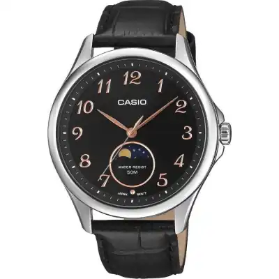 Casio Collection Moonphases - Silver Leather (MTP-M110L-1AVER) Men WATCHES