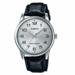 Casio Collection Only Time. Leather - Silver (MTP-V001L-7BUDF) Men's Watch