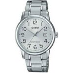 Casio Collection Date Steel - Silver (MTP-V002D-7BUDF) Men's Watch