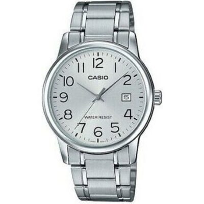 Casio Collection Date Steel - Silver (MTP-V002D-7BUDF) Men's Watch