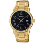 Casio Collection Date Gold - Black (MTP-V002G-1BUDF) Men's Watch
