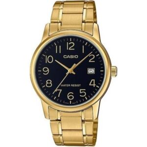 Casio Collection Date Gold - Black (MTP-V002G-1BUDF) Men WATCHES