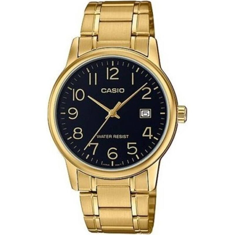 Casio Collection Date Gold - Black (MTP-V002G-1BUDF) Men WATCHES