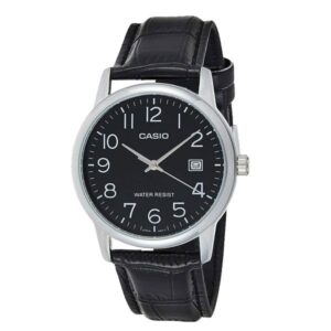 Casio Collection Date. Leather - Black (MTP-V002L-1BUDF) Men's Watch