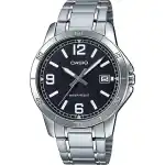 Casio Collection Casual Date - Black (MTP-V004D-1B2UDF) Men WATCHES