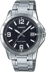 Casio Collection Casual Date - Black (MTP-V004D-1B2UDF) Men's Watch