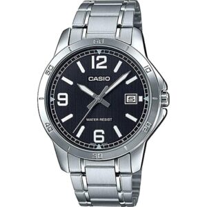 Casio Collection Casual Date - Black (MTP-V004D-1B2UDF) Men WATCHES