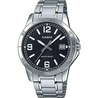 Casio Collection Casual Date - Black (MTP-V004D-1B2UDF) Men WATCHES