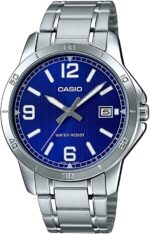 Casio Collection Casual Date - Blue (MTP-V004D-2BUDF) Men's Watch