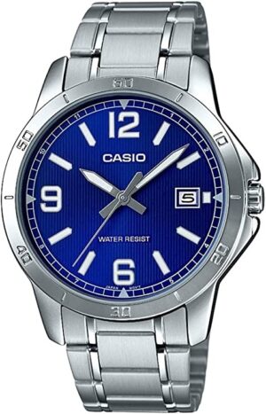 Casio Collection Casual Date - Blue (MTP-V004D-2BUDF) Men's Watch