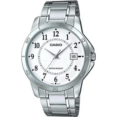 CASIO COLLECTION CASUAL DATE - WHITE (MTP-V004D-7BUDF) Men WATCHES
