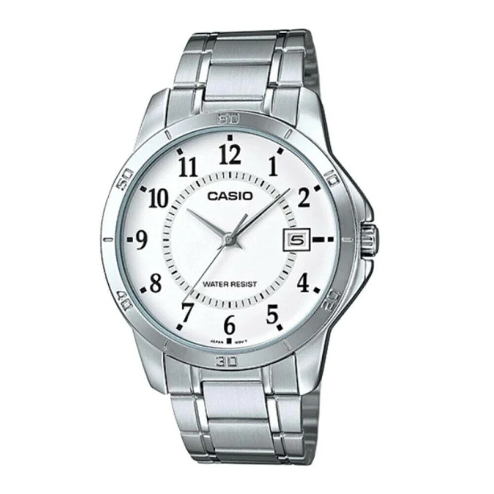 Casio Collection Men's Watch (MTP-V004D-7BUDF) 1 Casio Collection Casual Date - White (MTP-V004D-7BUDF) Men's Watch