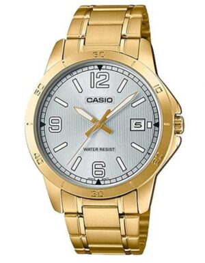 Casio Collection Casual Date. Gold - Silver (MTP-V004G-7B2UDF) Men's Watch