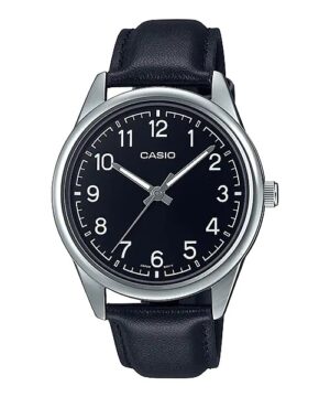 Casio Collection Casual. Leather - Black (MTP-V005L-1B4UDF) Men's Watch