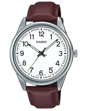 Casio Collection Casual. Leather - White (MTP-V005L-7B4UDF) Men's Watch