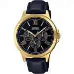 Casio Collection Multifunction Leather - Black (MTP-V300GL-1AUDF) Men WATCHES