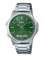 Casio Collection Ana-digit Alarm - Forest Green (MTP-VC01D-3EUDF) Men's Watch