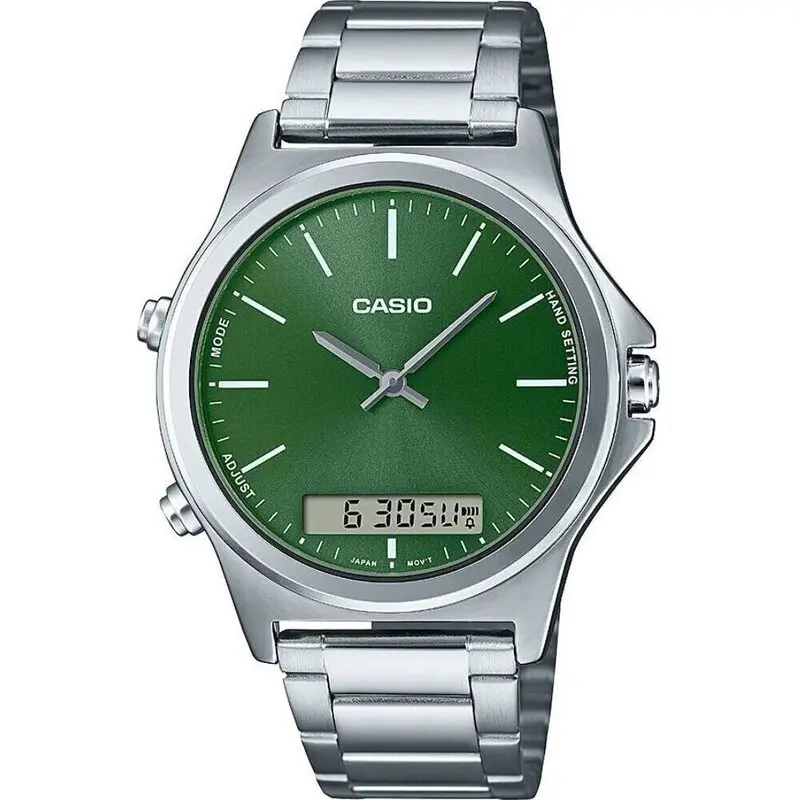 Casio Collection Ana-digit Alarm - Forest Green (MTP-VC01D-3EUDF) Men WATCHES