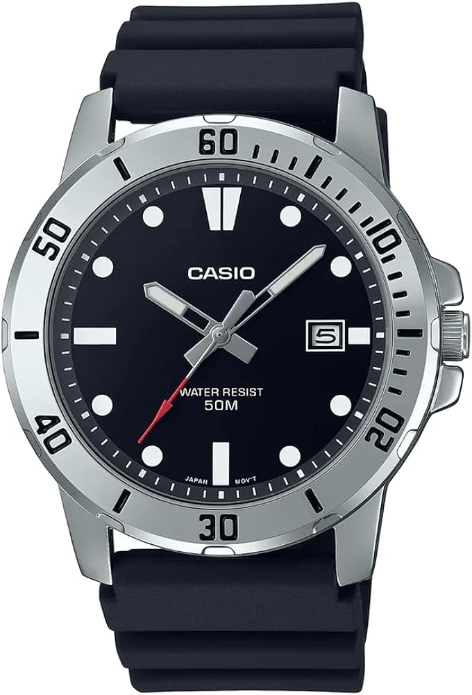 Casio Sport Collection Diver 50m - Black (MTP-VD01-1EVUDF) Men's Watch