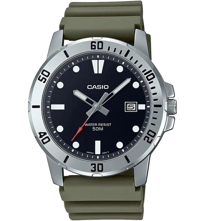 Casio Sport Collection Diver 50m - Black (MTP-VD01-3EVUDF) Men's Watch