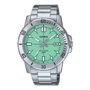Casio Sport Collection Diver 50m - Aqua Green (MTP-VD01D-3E1VUDF) Men's Watch
