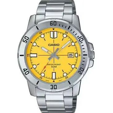 Casio Sport Collection Diver 50m - Yellow (MTP-VD01D-9EVUDF) Men WATCHES