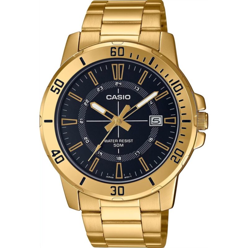 Casio Sport Collection Diver 50m Gold - Black (MTP-VD01G-1CVUDF) Men WATCHES